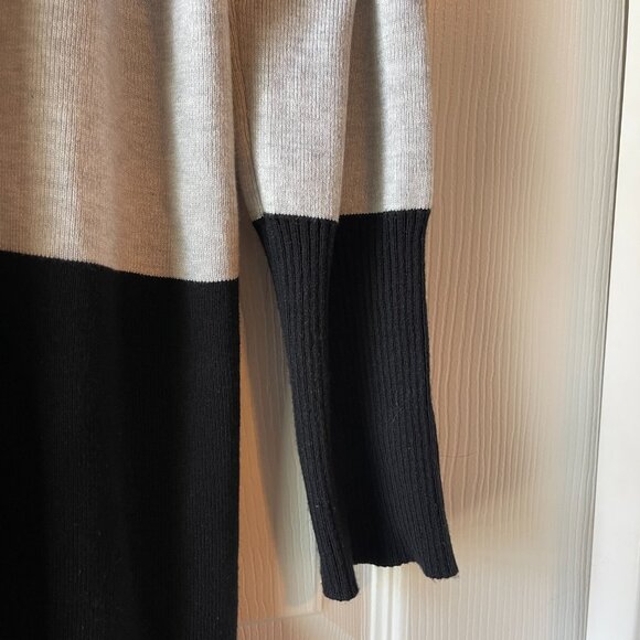 Two-Tone Open-Front Cardigan Size Small - Picture 5 of 10